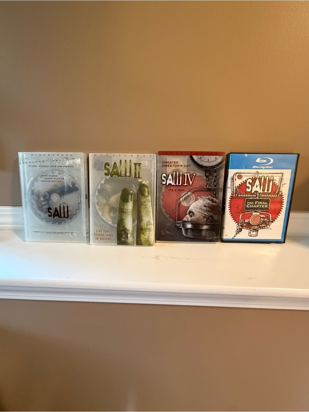 SAW, SAW II, SAW IV, SAW The Final Chapter DVD Bundle